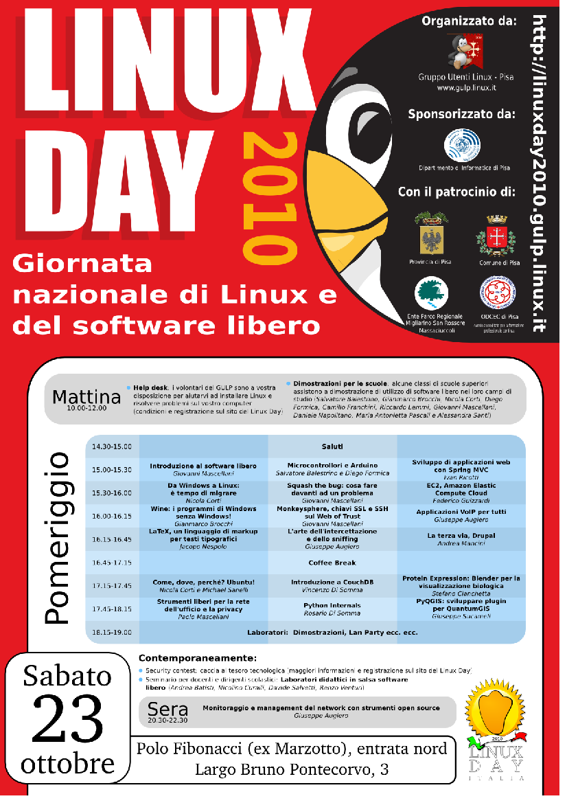 Linux Day 2010 Pisa