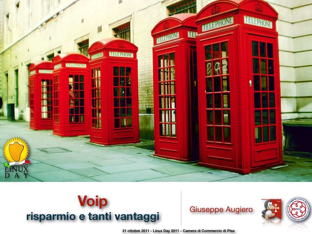 Slide: “Voip: risparmio e tanti vantaggi” – ODCEC – Camera di Commercio di Pisa