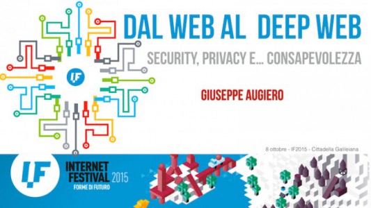 Slide IF2015: Dal Web al Deep Web. Privacy, security e… consapevolezza