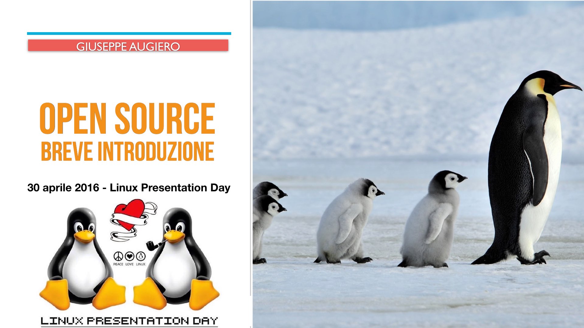 Linux Presentation Day – Open Source