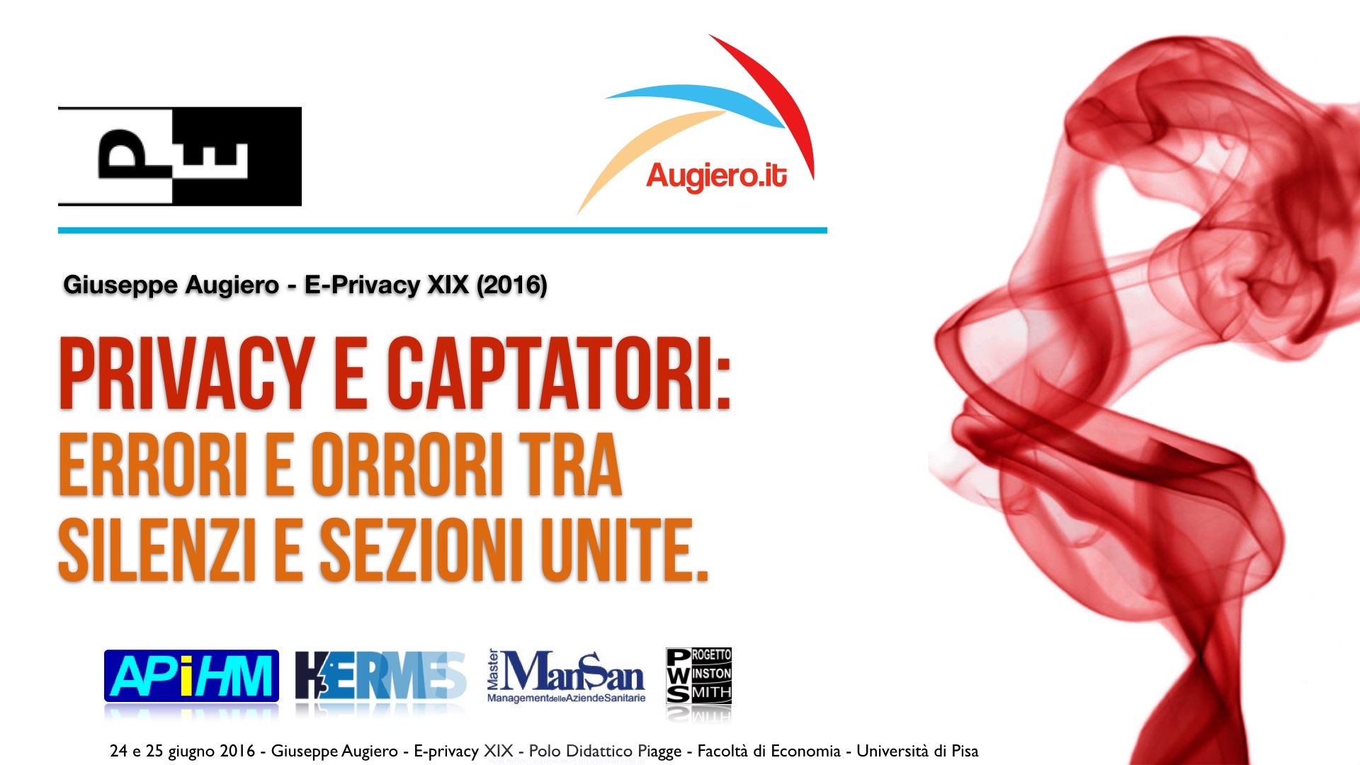 E-Privacy XIX (2016) – Captatori informatici