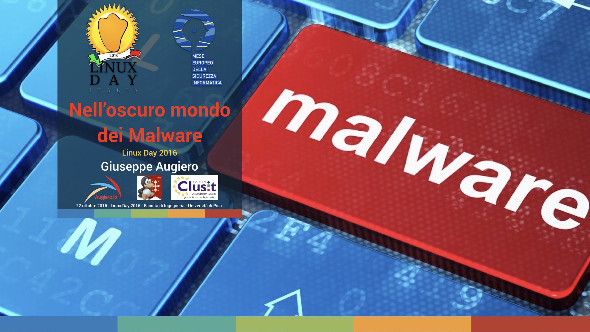 Slide: “Nell’oscuro mondo dei malware”