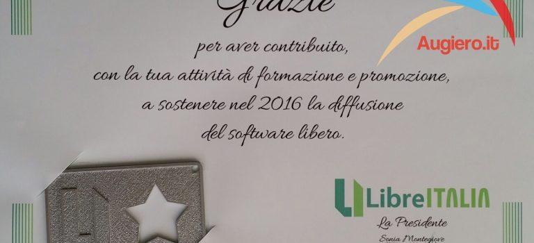 Inaspettata sorpresa da LibreItalia Inaspettata sorpresa da LibreItalia