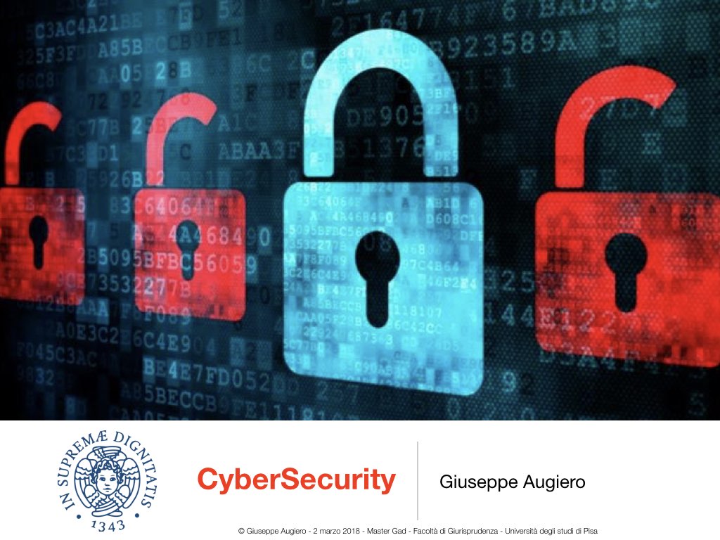Master 2018 – GAD – Cybersecurity