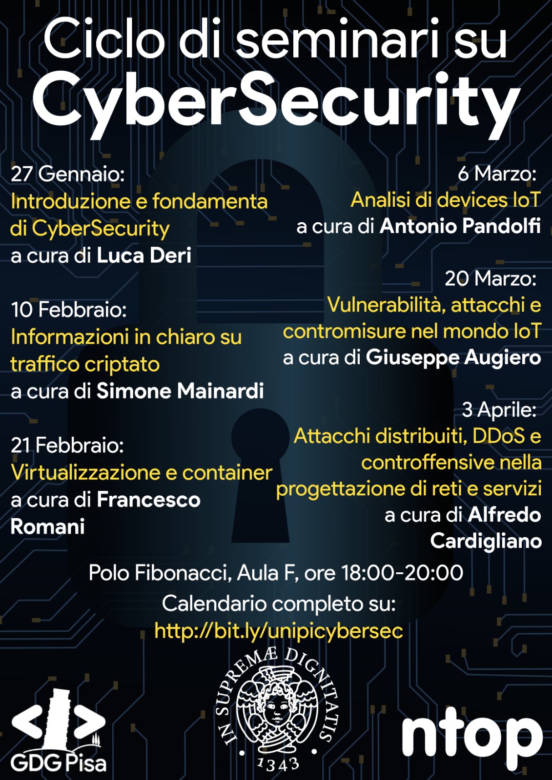 Ciclo di seminari sulla CyberSecurity